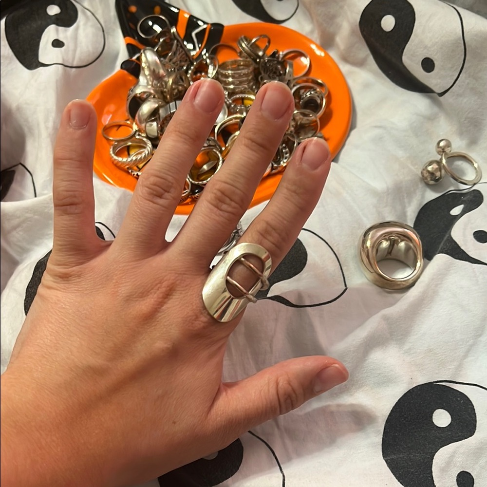 Silver Statement Ring - image 1